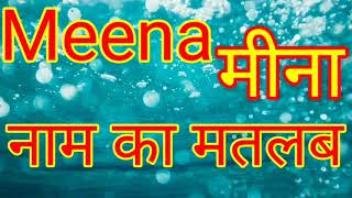 Meena naam ka matlab kya hota hai  Meena Naam ka Arth bataiye  Meena naam ka matlab  Meena [upl. by Fuller139]