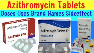 Azithromycin Tablets ke Doses Uses Brand Names and Sideeffect medicineducation antibiotics [upl. by Golden]