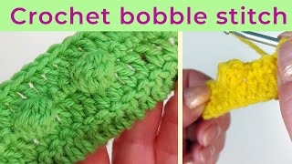 How To Crochet Bobble Stitch BO for Beginners  Amigurumi Tutorial [upl. by Latreece567]