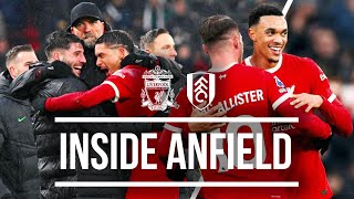 UNREAL Scenes As Trent Secures Win At The Death  Liverpool 43 Fulham  Inside Anfield [upl. by Lani447]