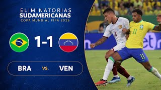 BRASIL vs VENEZUELA 11  RESUMEN  ELIMINATORIAS SUDAMERICANAS  FECHA 3 [upl. by Ashlee]