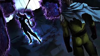 SAITAMA vs COSMIC GAROU  ENGLISH DUBBED  ORIGINAL VOICES  FAN ANIMATION  RED HAIRED GUY [upl. by Nahgeam252]