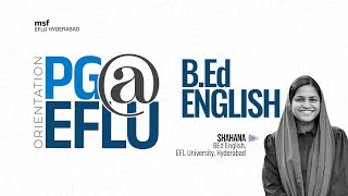 PGEFLU  All about BEd English in EFLU  msf EFLU [upl. by Labaw]