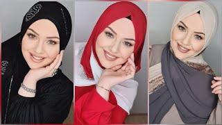 En Şık Şal Bağlamaları Modelleri ✔️ Turkish Hijab Tutorial [upl. by Eelac142]