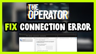 How to FIX The Operator Connection  Server Error [upl. by Anida]