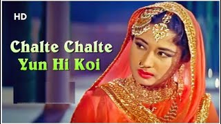 Chalte chalte yun hi koi  pakeezah 1972  Meena kumari  romantic evergreen song [upl. by Ruthie]