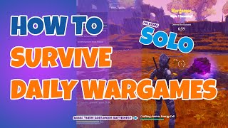 How to Survive Daily Wargames Plankerton Storm Shield SOLO Fortnite STW Save The World [upl. by Magna]