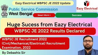 wbpsc je 2022 Results Declared I WBPSC JE RECRUITMENT 2022 [upl. by Banyaz]