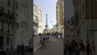 Tour Eiffel from Ave de Camoens Paris france travel [upl. by Nyllewell]