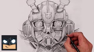 How To Draw BUMBLEBEE  TRANSFORMERS  Sketch Tutorial [upl. by Bortz]