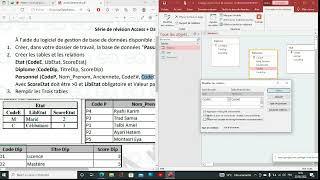 Bac economie Informatique Access  pandas les dataframes [upl. by Adnimra]