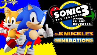 Sonic 3 AIR Generations 3D Sprites amp Knuckles  ✪ Sonic 3 AIR Mod [upl. by Kean98]