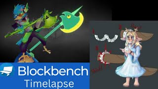 Making Berdlys Halberd amp Noelles Thorn Ring in Blockbench [upl. by Tedmund]