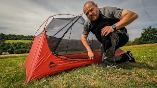 MSR FreeLite 2 Ultralight Backpacking Tent  Overview amp fly pitch mod [upl. by Ahidam]