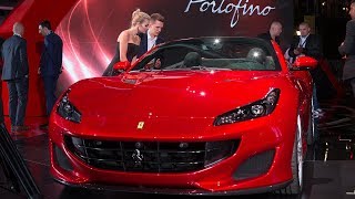 2018 Ferrari Portofino World Premiere at the Portofino resort [upl. by Annoyik308]