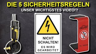 Die 5 Sicherheitsregeln der ELEKTROTECHNIK  Jeder MUSS dieses Video gesehen haben [upl. by Shriver]