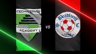 Cedar Stars Academy Monmouth 0 vs Beadling SC 0  U15 MLS Next  10262024 [upl. by Arlana]