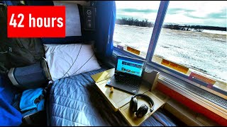 42 Hour Journey On Sleeper Train  Amtrak Empire Builder  Chicago → Washington State [upl. by Lewanna263]