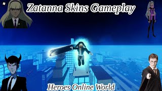 Zatanna Skins Gameplay Heroes Online World [upl. by Airotahs]