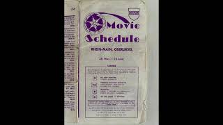 AFN Europe Radio  Heidelberg  Mannheim Areas AAFES Movie Theater Schedule Aug 1980 1336 [upl. by Nylyoj531]