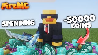 SPENDING 50K COINS IN firemc MINECRAFT LIFESTEAL SMP [upl. by Gross436]