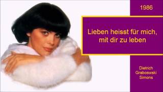 Lieben heisst für mich mit dir zu leben  Mireille Mathieu [upl. by Weinstock]