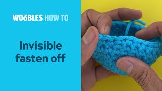 How to crochet fasten off in the roundamphide [upl. by Aihsenod]