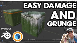 Easy DAMAGE AND GRUNGE in Blender with Fluent Materializer [upl. by Aneeram370]