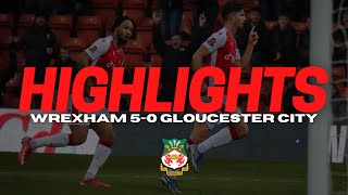 HIGHLIGHTS  Wrexham 50 Gloucester City [upl. by Idette]