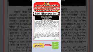 UPPCL AE Recruitment 2024  UPPCL AE 2024 score card up uppcl ae video shorts video trending [upl. by Earesed]