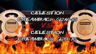 Metal Speaker Shootout Celestion Creamback G12M65 vs Celestion Creamback G12H75 [upl. by Eunice]