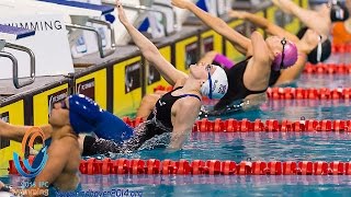 Womens 100m backstroke S8  Final  2014 IPC Swimming European Championships Eindhoven [upl. by Oberon]