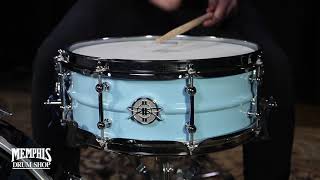 Dunnett Classic 14x55 Model 2N Aluminum Snare Drum  Heisenberg Blue [upl. by Nosemaj]