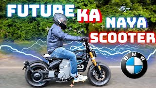 BMW CE 02  Futuristic Scooter  Electric Scooter TEST RIDE amp REVIEW bmw scooter electricscooter [upl. by Gem648]