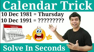 Calendar Reasoning Trick [upl. by Aliemaj909]