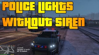 GTA 5 PC MOD  Police Lights without Siren [upl. by Halland69]