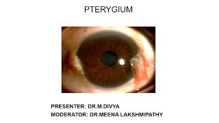 PTERYGIUM [upl. by Ravo]