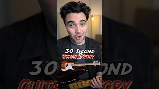 FENDER PBASS  30 Second Guitar History [upl. by Charla]