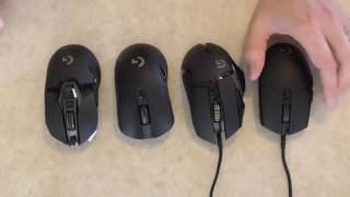 Logitech G900 vs G700s vs G502 vs G403 vs Gpro [upl. by Anaik]