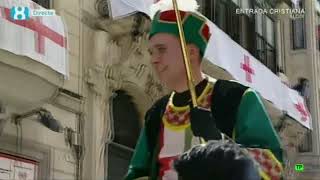 Moros y Cristianos Alcoy 2018 Alferecía Cristiana Filà Tomasinas 8MediterráneoTv [upl. by Olnton]