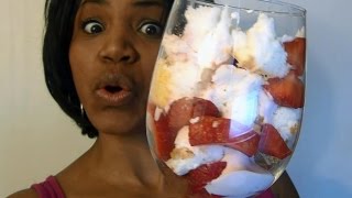 LOW CALORIE Strawberry Shortcake Quick No Bake [upl. by Cherin]