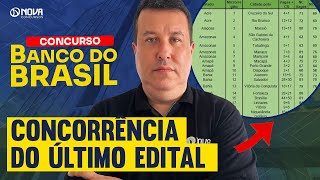 QUAL FOI A CONCORRÊNCIA DO ÚLTIMO EDITAL DO CONCURSO DO BANCO DO BRASIL [upl. by Jump]