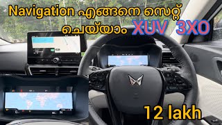 Mahindra XUV 3XO set navigation fullscreen on instrument cluster xuv3xo mahindraxuv mahindra [upl. by Aihsinyt37]