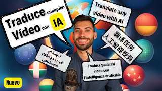 TRADUCE la Voz de Cualquier Video por IA 🌍 Tutorial con NUEVO Método de Elevenlabs [upl. by Anawqahs862]