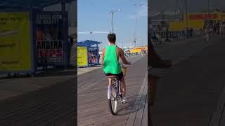 Wildwood NJ boardwalk bike riding ￼ [upl. by Cohette]