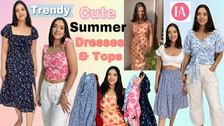 Affordable Trendy Dress amp Tops Haul  Faballey Haul  Affordable Birthday Dress Haul  TryOn Haul [upl. by Lehsar544]