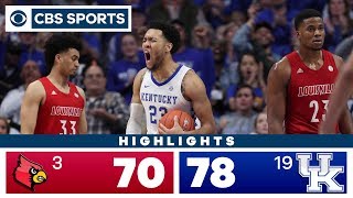 Louisville vs Kentucky Highlights 19 Wildcats outlast 3 Cardinals for OT victory  CBS Sports [upl. by Ahseital]