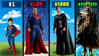 1 SUPERMAN to 1000000000 SUPERMAN in GTA 5 [upl. by Zoi]