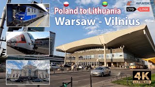 🇵🇱 Warsaw to 🇱🇹 Vilnius with changing train in Mockava  trip report [upl. by Pandolfi]