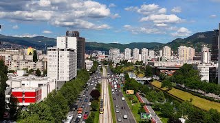 Snimak dronom Sarajeva danju i noću❤️ 4K📷 [upl. by Wayland710]